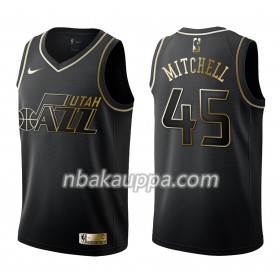 Utah Jazz Donovan Mitchell 45 Nike Musta Golden Edition Pelipaidat Swingman - Miesten